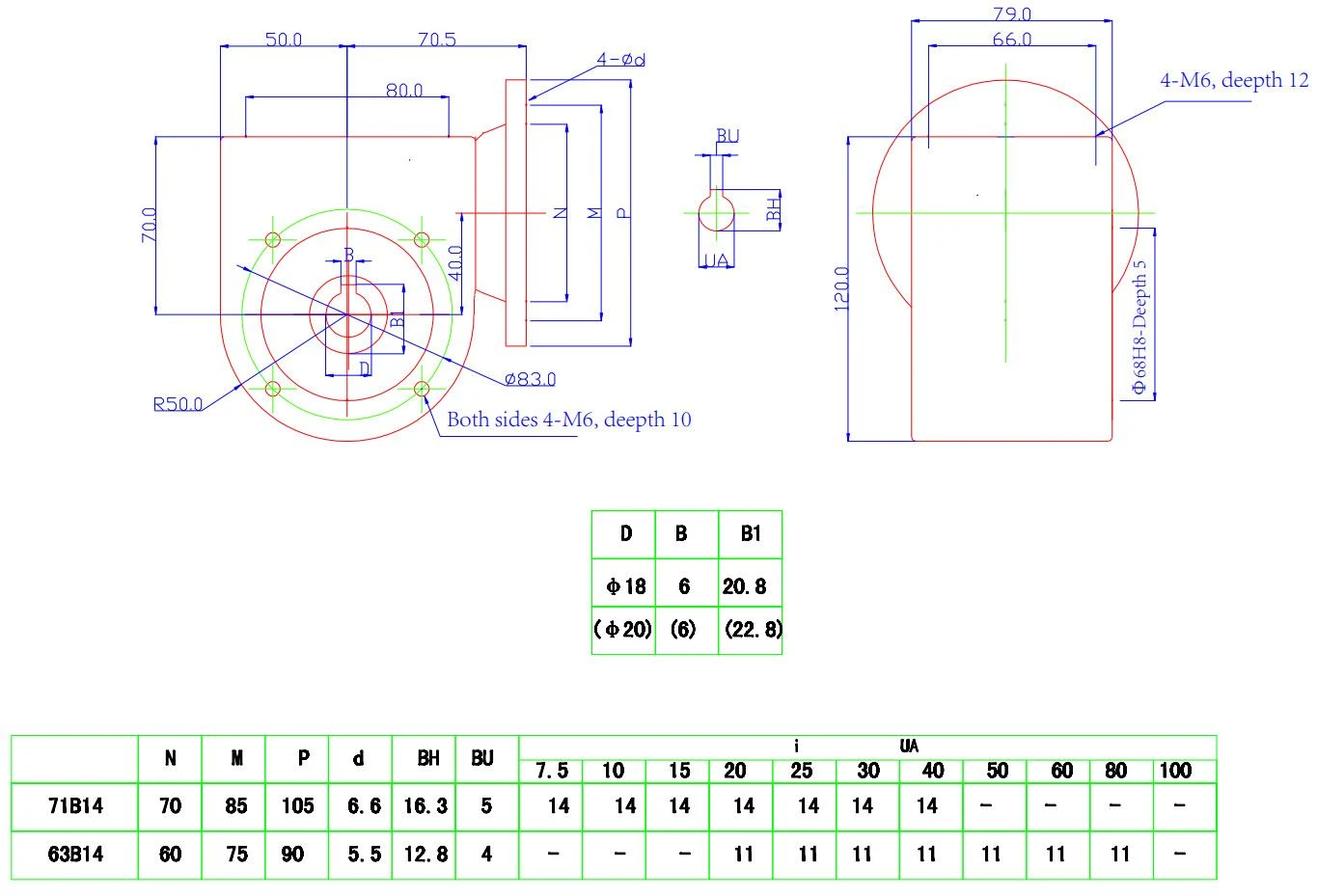 VF040 Stainless Steel Gearbox VF040 Stainless Steel Gearbox